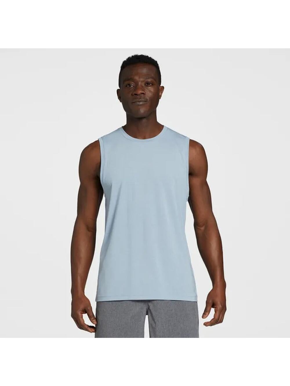 VRST Men's Medium Muted Denim Blue Icon Gym Workout Athleisure Tank Top L3-5